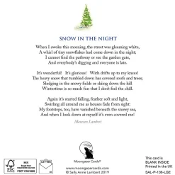 Moongazer Cards Snow in the Night Greeting Card- Christmas Cards|Greeting Cards