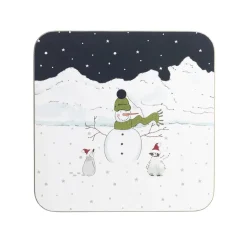 Sophie Allport Snow Season Coasters- Set of 4- Christmas|Tea