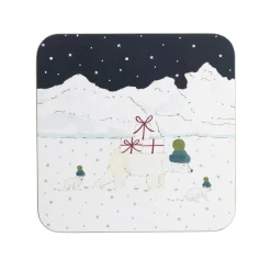 Sophie Allport Snow Season Coasters- Set of 4- Christmas|Tea