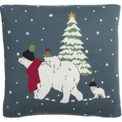 Sophie Allport Snow Season Knitted Statement Pillow- Christmas|Seasonal Decor