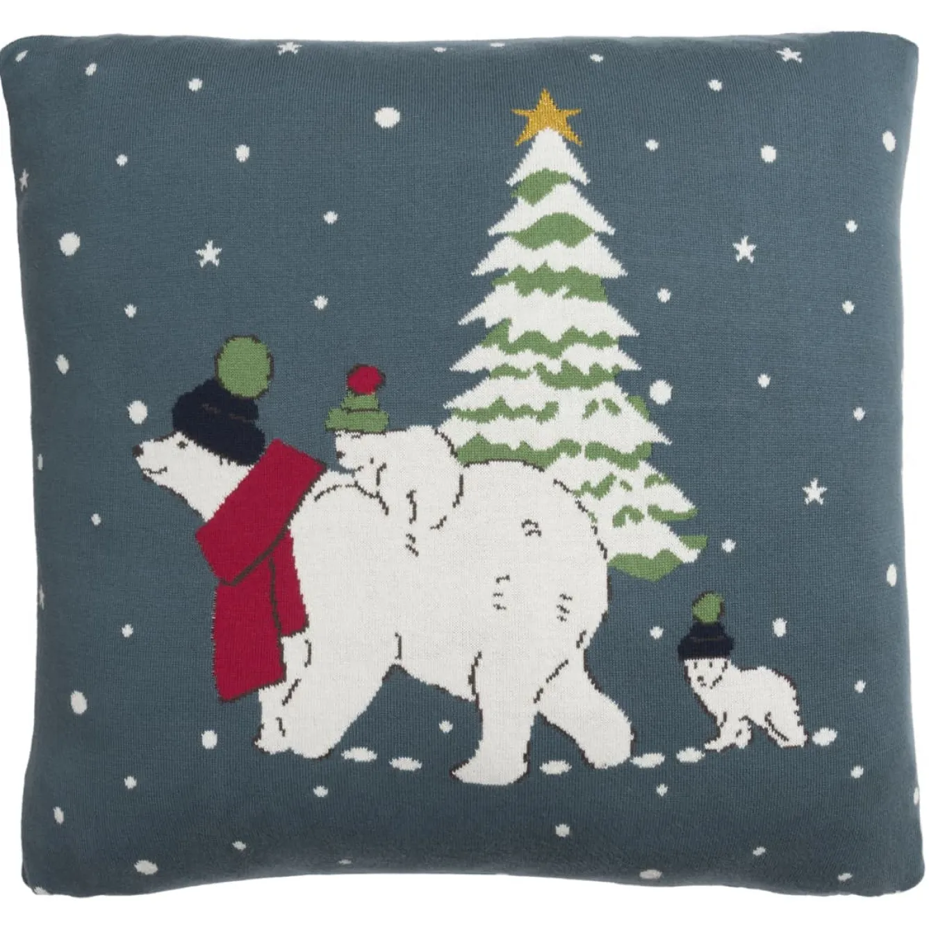 Sophie Allport Snow Season Knitted Statement Pillow- Christmas|Seasonal Decor