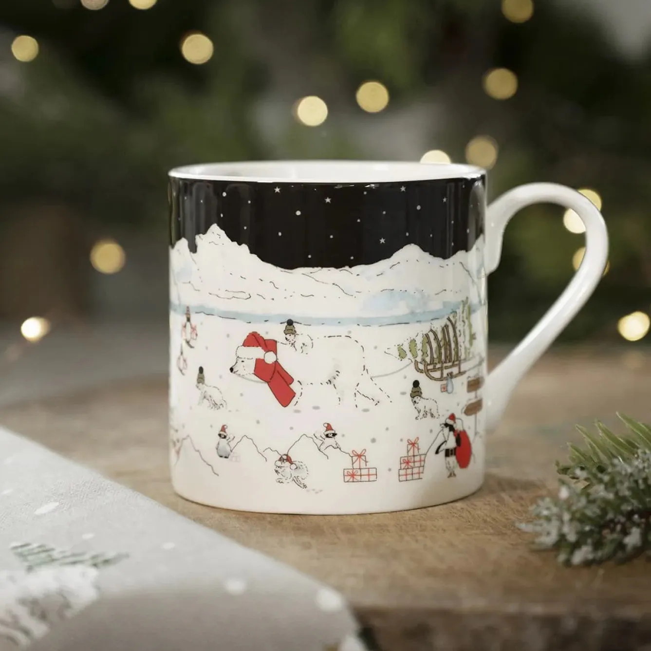 Sophie Allport Snow Season Scene Mug- Tea|Whimsical