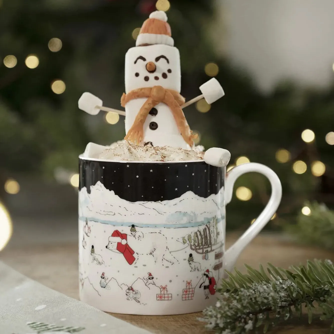 Sophie Allport Snow Season Scene Mug- Tea|Whimsical