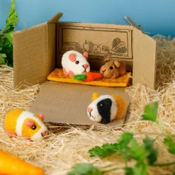 Sew Heart Felt Snowy & Baby Squeak Guinea Pig Set- Children