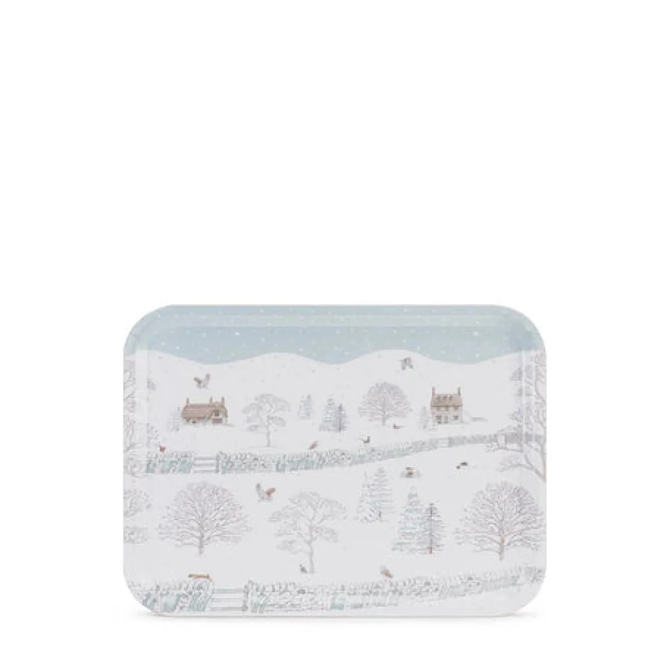 Sophie Allport Snowy Cottage Large Tray- Trays