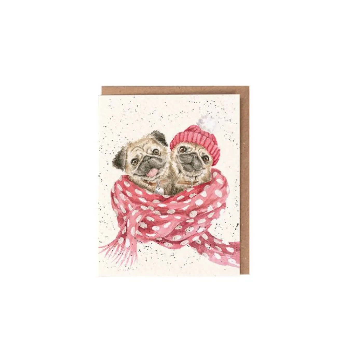Wrendale Designs 'Snug As A Pug' Christmas Gift Enclosure Card- Christmas|Greeting Cards