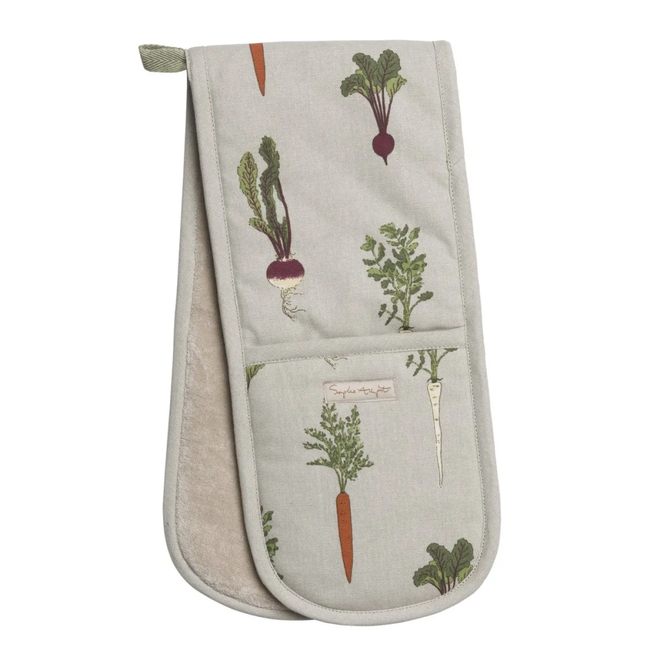 Sophie Allport Home Grown Double Oven Glove- Tea|Gardening