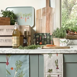Sophie Allport Home Grown Double Oven Glove- Tea|Gardening