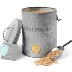 Burgon & Ball Sophie Conran Galvanized Steel Bird Food Tin- Gardening