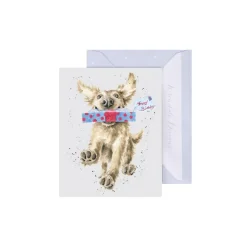 Wrendale Designs 'Special Delivery' Golden Retriever Gift Enclosure Card- Greeting Cards
