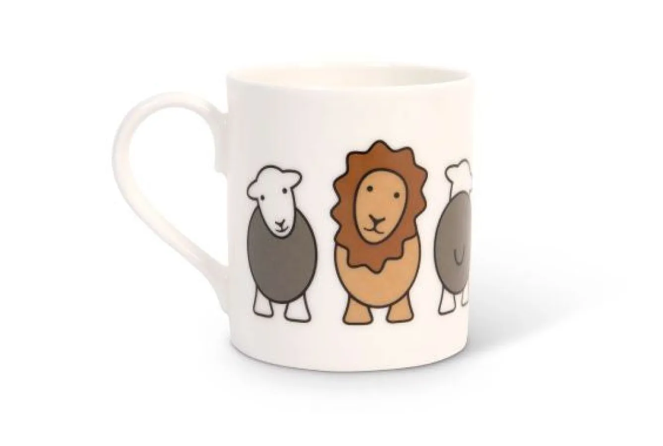 The Herdy Company Special Edition Lion and Lamb Mug- Tea|Bright Colors
