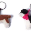 Amica Felt Spencer the Spaniel Key Ring - Blue- Key Chains