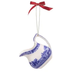 Spode Blue Italian 3 Piece Tea Set Ornaments- Christmas Decorations