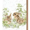 Wrendale Designs 'Spring Hares' Bunny Greetings Card- Greeting Cards