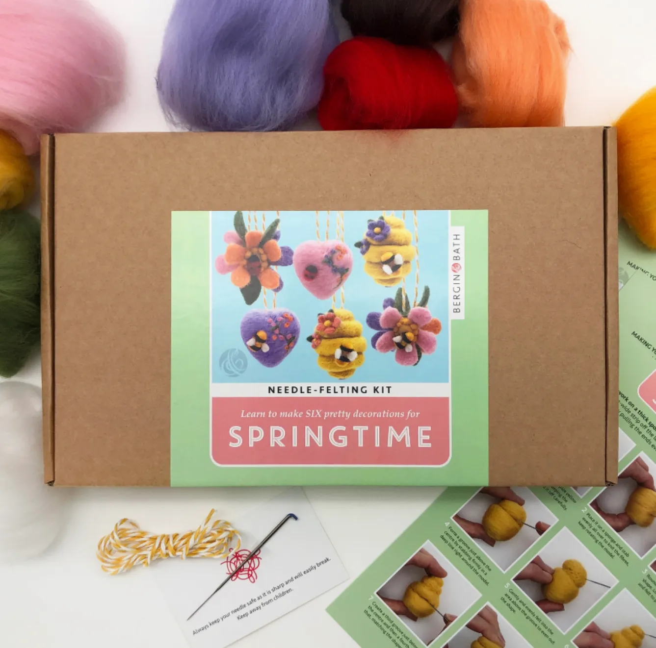 Bergin & Bath Springtime Needle Felting Kit- Crafts
