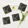 Selbrae Stag - Set of 4 Slate Coasters- Father's Day|Tea