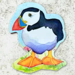 Emma Ball Standing Puffin Die Cut Coaster- Coasters