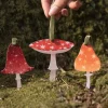 Dapple & Dot Starry Mushroom Wooden Decorations- Christmas