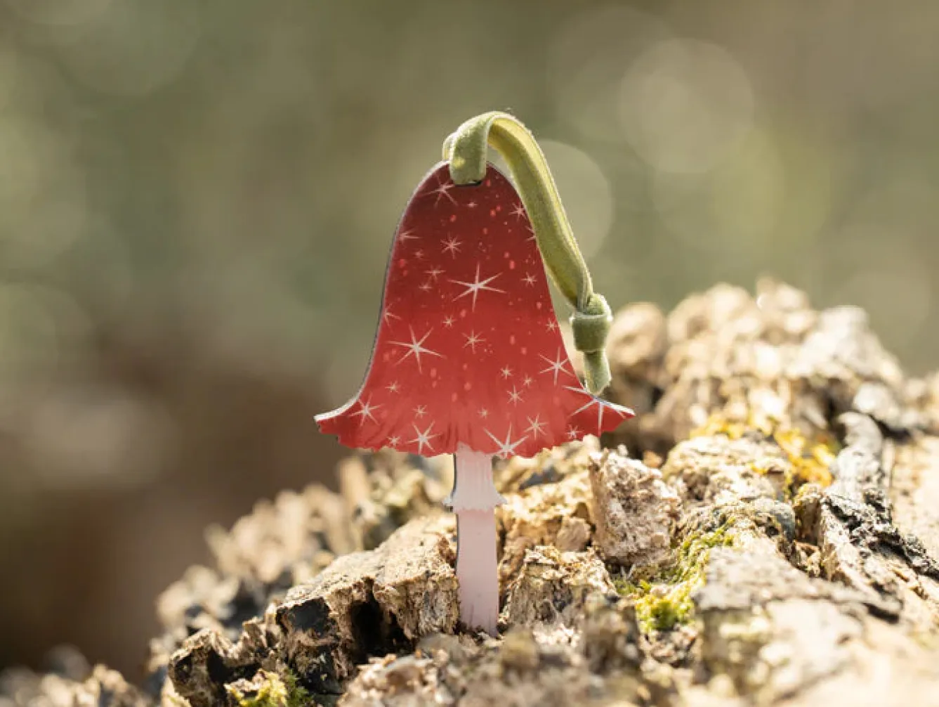 Dapple & Dot Starry Mushroom Wooden Decorations- Christmas