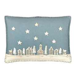 Jan Constantine Starry Night Pillow - Duck Egg Blue- Seasonal Decor|Pillows & Throws