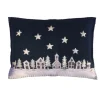 Jan Constantine Starry Night Pillow - Navy- Seasonal Decor|Pillows & Throws