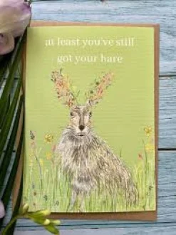 Jen Winnett Still Got Your Hare Eco-Card- Greeting Cards