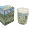 Heaven Scent Stone Cottage- Limeleaf & Ginger Glass Candle- Home Fragrance