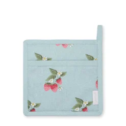 Sophie Allport Strawberries Blue Pot Grab- Pot Grabs