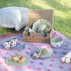 Sophie Allport Strawberries Knitted Picnic Blanket- Picnic