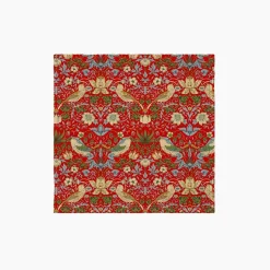 William Morris Strawberry Thief Red Napkins - Set of 4- Napkins|Napkins