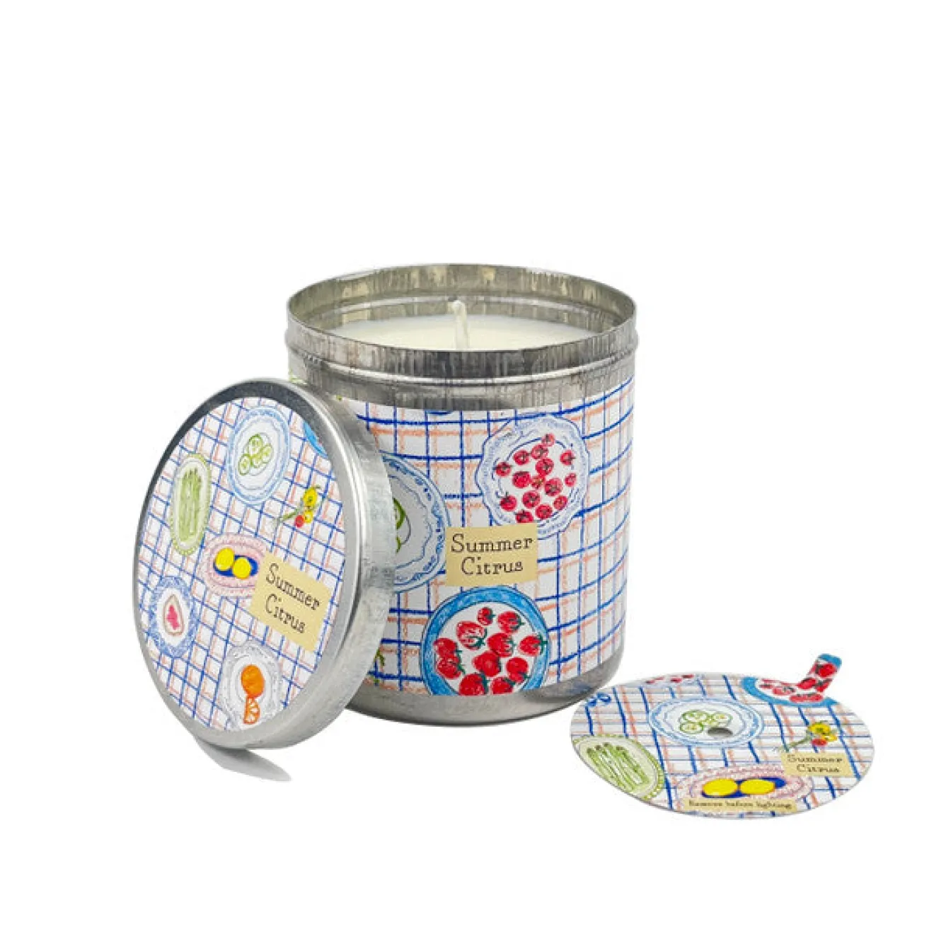 Heaven Scent Summer Citrus- Limeleaf & Ginger Candle Tin- Home Fragrance