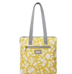 Earth Squared Bags Sunburst  Oil Cloth  Backpack Tote Bag- Bags