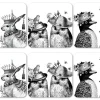 Repeat Repeat Sunday Best White Coasters Set of 6- Coasters