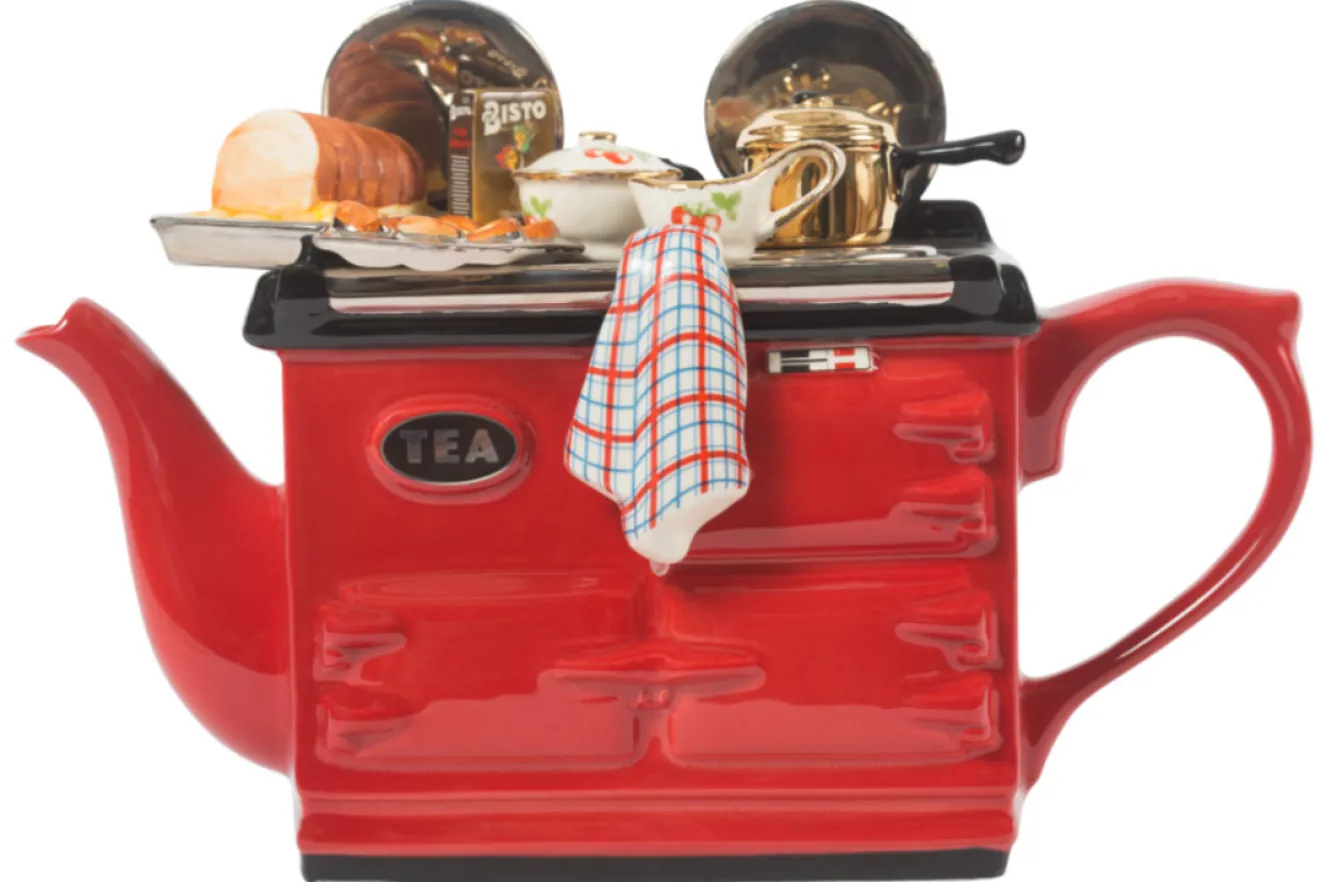 Ceramic Inspirations Sunday Roast Large Aga Teapot - Red- Tea|Teapots