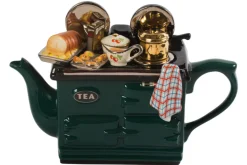 Ceramic Inspirations Sunday Roast Large Aga Teapot - Green- Tea|Teapots