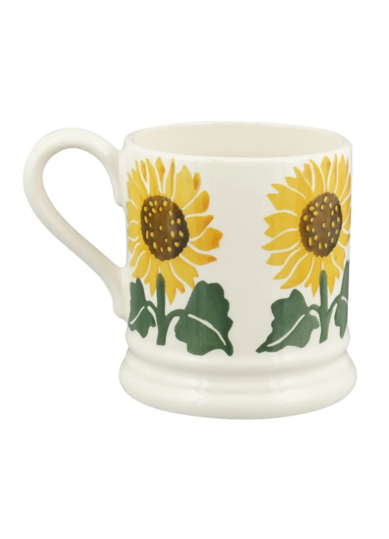 Emma Bridgewater Sunflower Hand-Stamped 1/2 Pint Mug- Flowers & Garden
