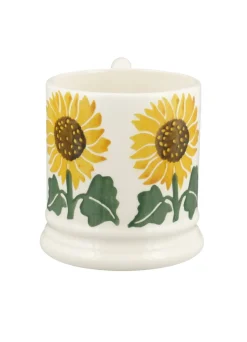 Emma Bridgewater Sunflower Hand-Stamped 1/2 Pint Mug- Flowers & Garden