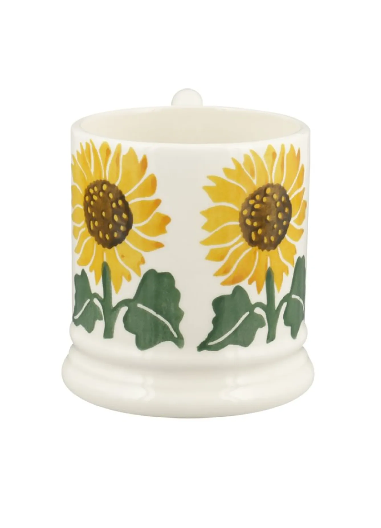 Emma Bridgewater Sunflower Hand-Stamped 1/2 Pint Mug- Flowers & Garden