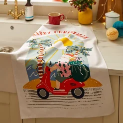 Ulster Weavers Sunny Santa Recycled Cotton Tea Towel- Tea|Tea Towels