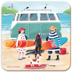 Emma Ball Surfing Trip Coaster- Tea|Coasters