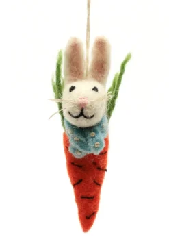 Amica Felt Swaddling Bunny Felt Decoration- Easter|Seasonal Decor
