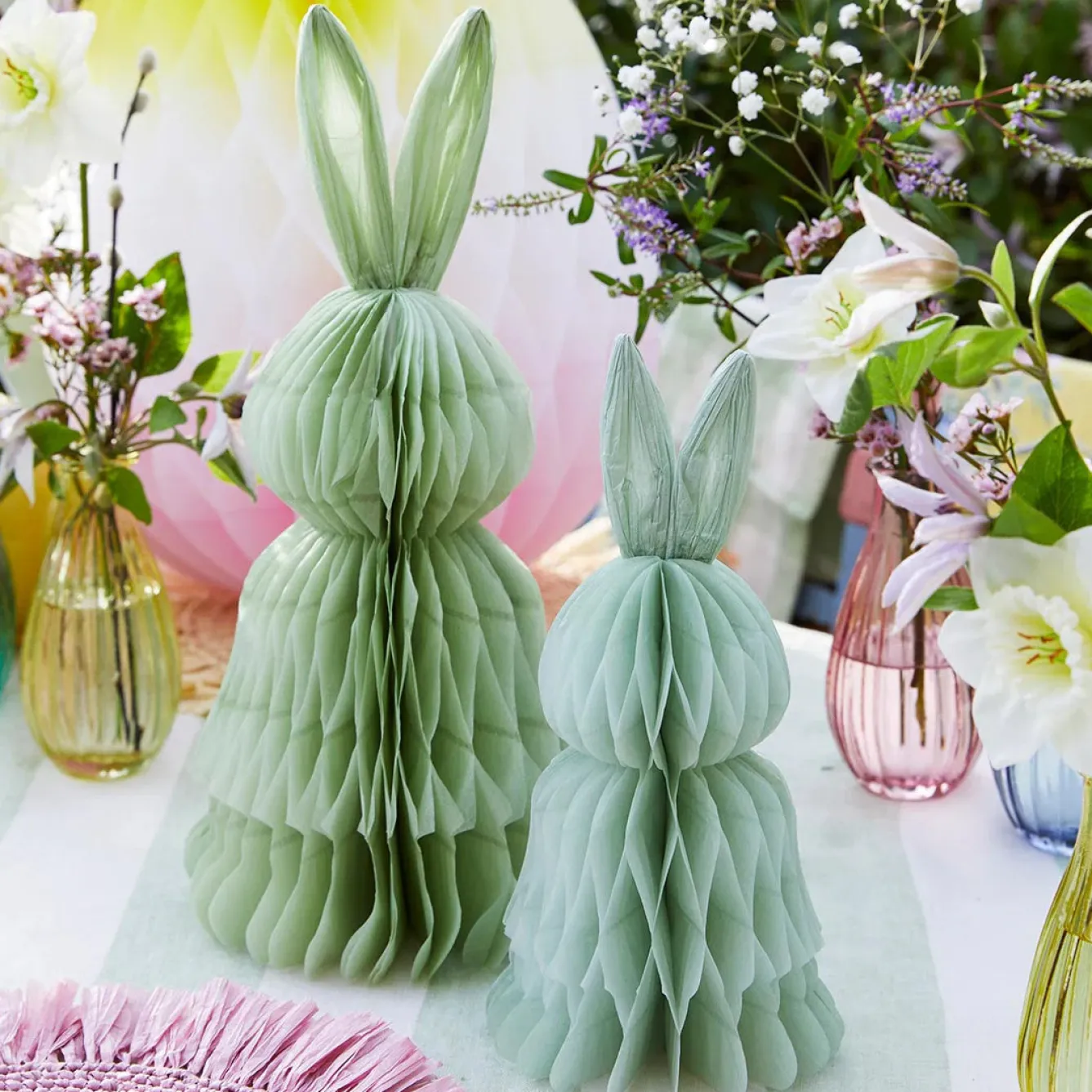 Talking Tables Sweet Meadow Honeycomb Green Bunny- Seasonal Decor