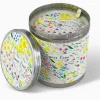 Heaven Scent Sweet Peas Candle - Flowers Illustrated Candle Tin- Home Fragrance