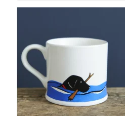 Sweet William Swimming Black Labrador Mug Boxed- Pets|Pets