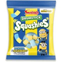 Tea & Biscuits Swizzels Drumstick Banana & Blueberry Flavor Squashies- Sweets/Candy