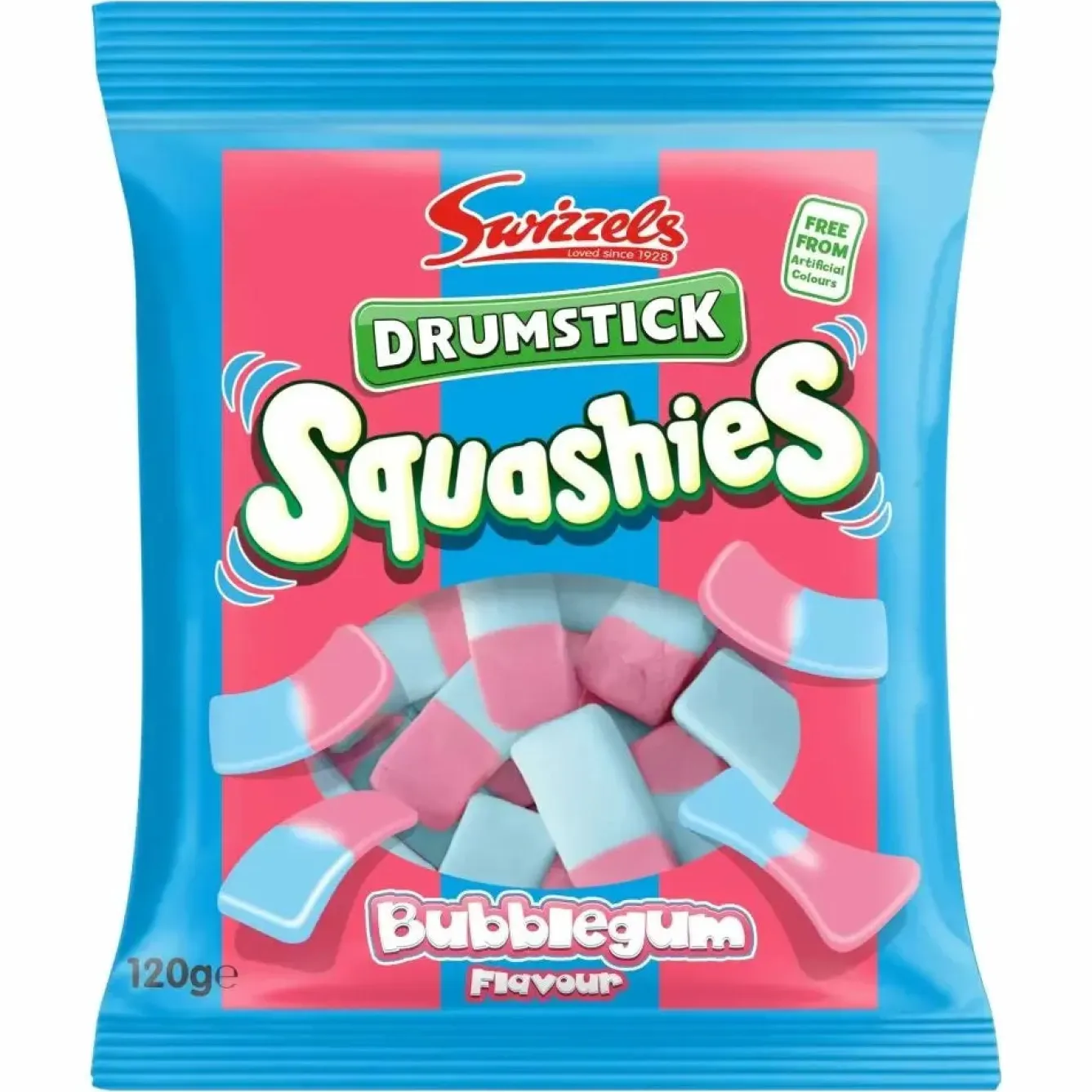 Tea & Biscuits Swizzels Drumstick Bubblegum Flavor Squashies- Sweets/Candy