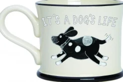 Moorland Pottery Take the Leash - It's A Dog's Life Mug by- Pets|Pets