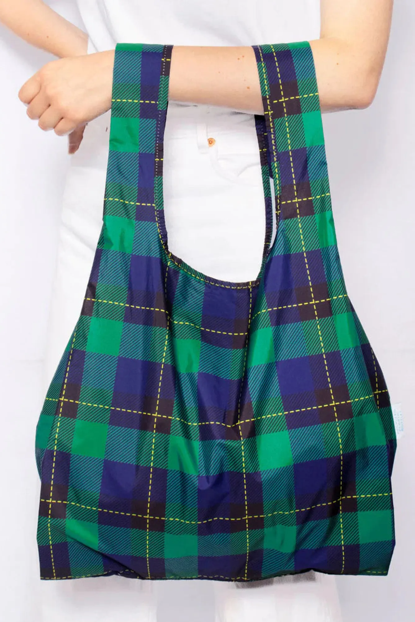Kind Bag London Tartan Medium Reusable Bag- Bags