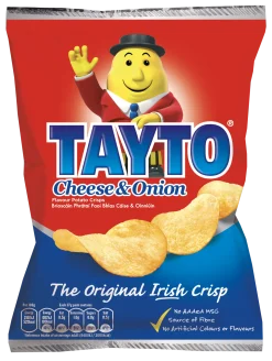 Tea & Biscuits Tayto Cheese and Onion Crisps 37g- Tea|Snacks & Crackers