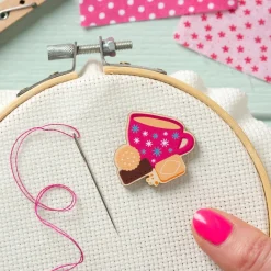 Hawthorn Handmade Tea & Biscuits Magnetic Needle Holder- Crafts